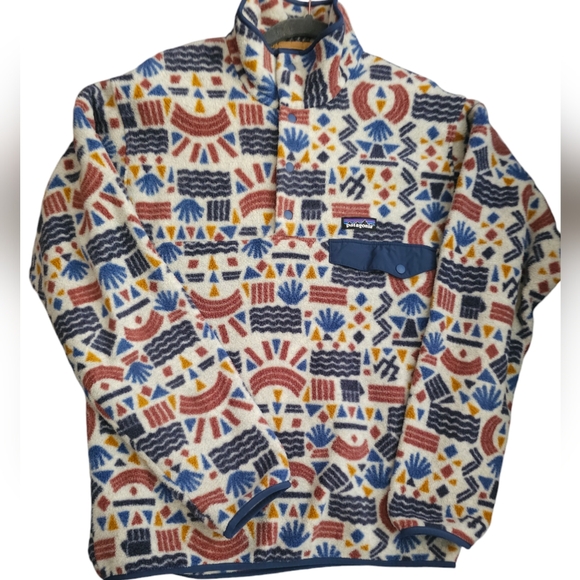 Patagonia Other - Patagonia Synchilla Snap-T Fleece Pullover Protected Peaks Oatmeal Small
